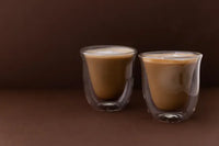 LA CAFETIERE DOUBLE WALLGLASS CAPPUCCINO CUPS SET OF 2 - GIFT BOXED