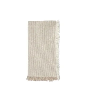 BROSTE NAPKIN ELOUISE - OFF WHITE/TAUPE - SET OF 6