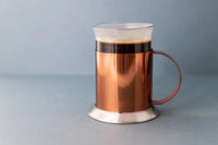 LA CAFETIERE COPPER COFFEE MUG SET OF 2 - STAINLESS STEEL - GIFT BOXED