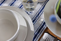 MIKASA CRANBORNE 12 PIECE STONEWARE DINNER SET - CREAM