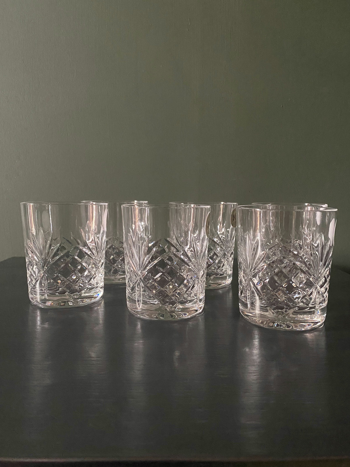 PAWLO DOUBLE OLD FASHIONED CRYSTAL WHISKEY GLASSES