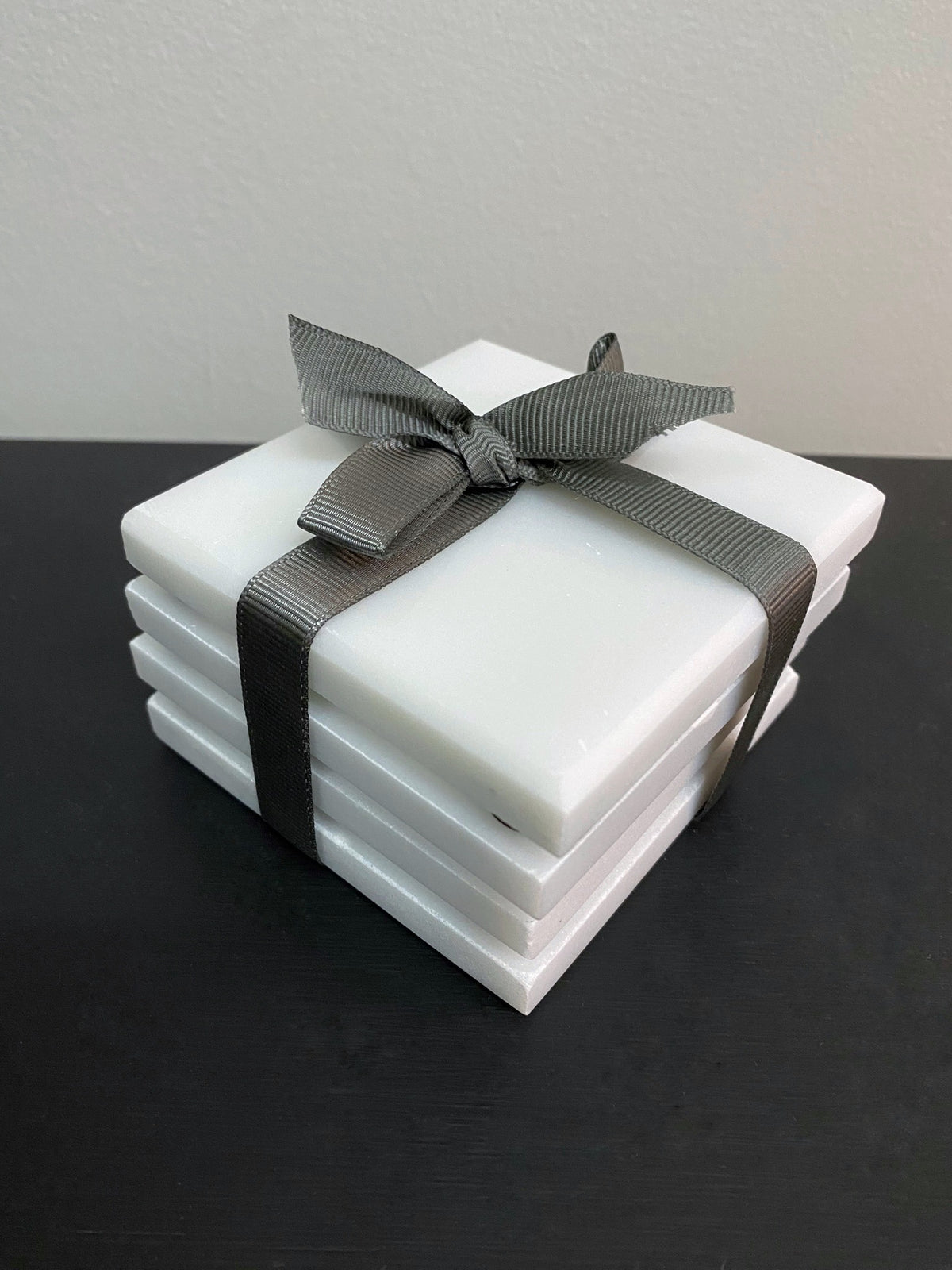 MARBLE COASTERS - SQUARE - WHITE