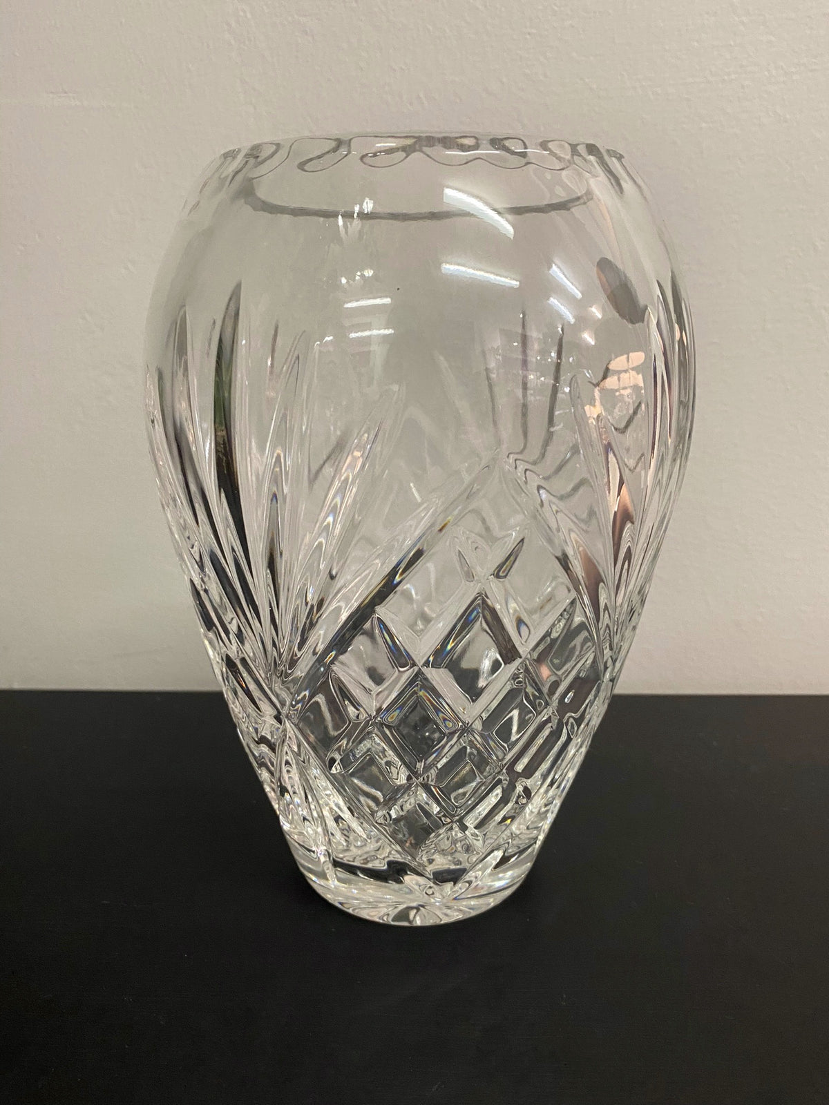 ZAWIE CRYSTAL BARREL VASE